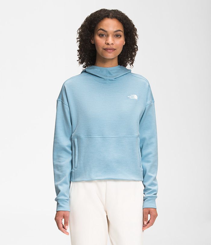 The North Face Womens Pullover Canyonlands Crop 386RFEDMC - Blue